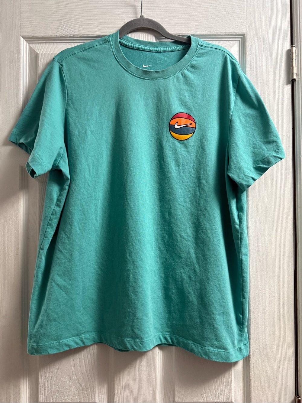 Nike '96 Historic Hoops Year T-Shirt Teal Blue Mens Size XL